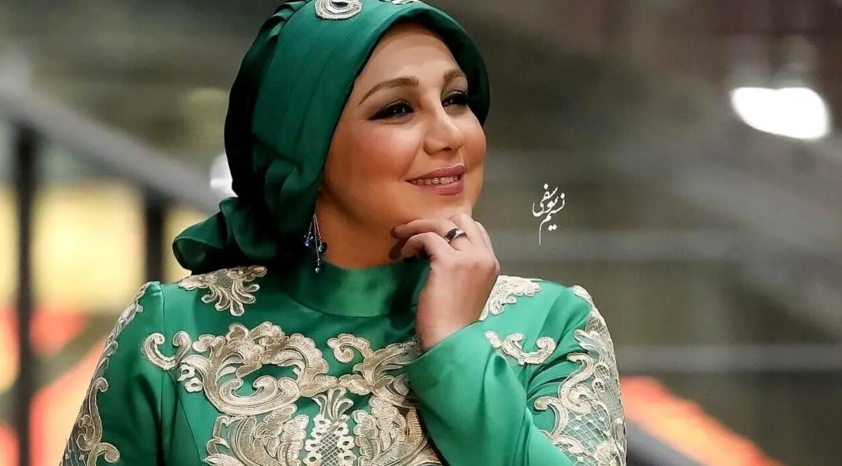 تیپ دهه 50 بهنوش بختیاری| بهنوش بختیاری با چادر گل گلی| بهنوش بختیاری محجبه شد